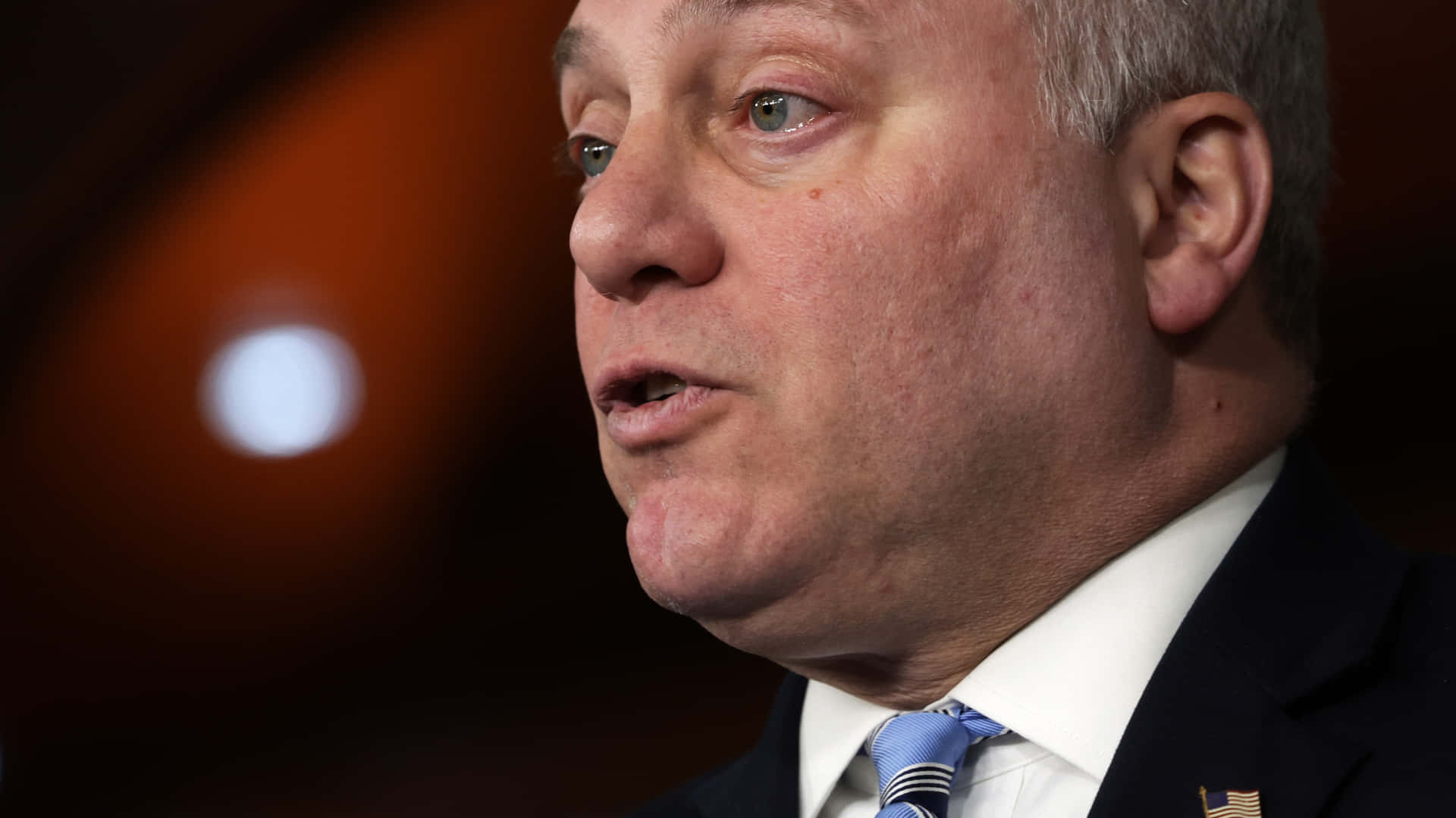 Steve Scalise Face Close-up Background