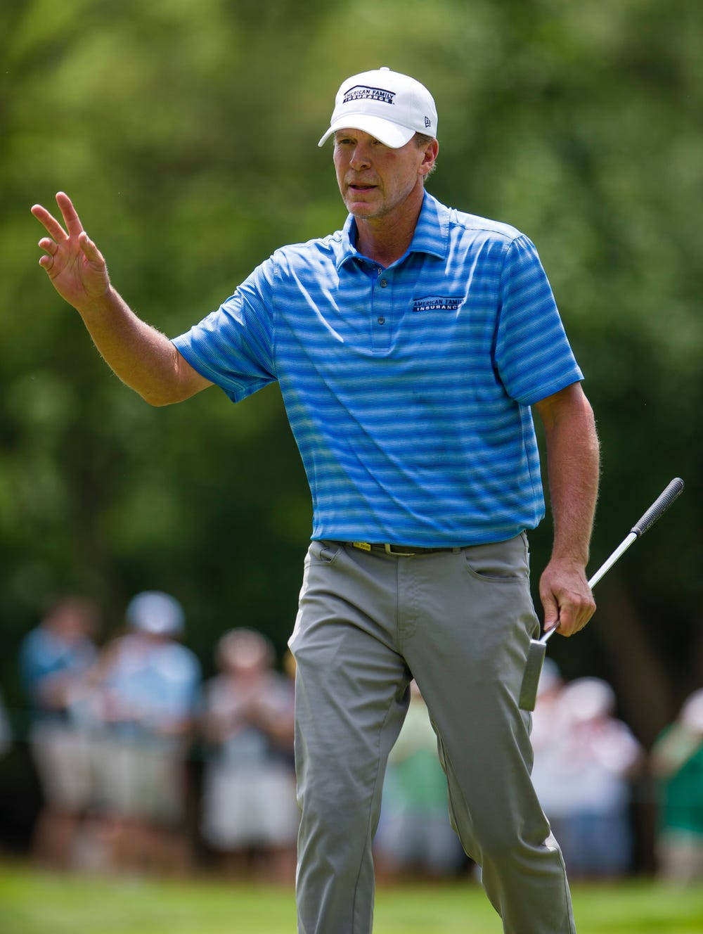 Steve Stricker Enjoying A Solitary Walk In A Field