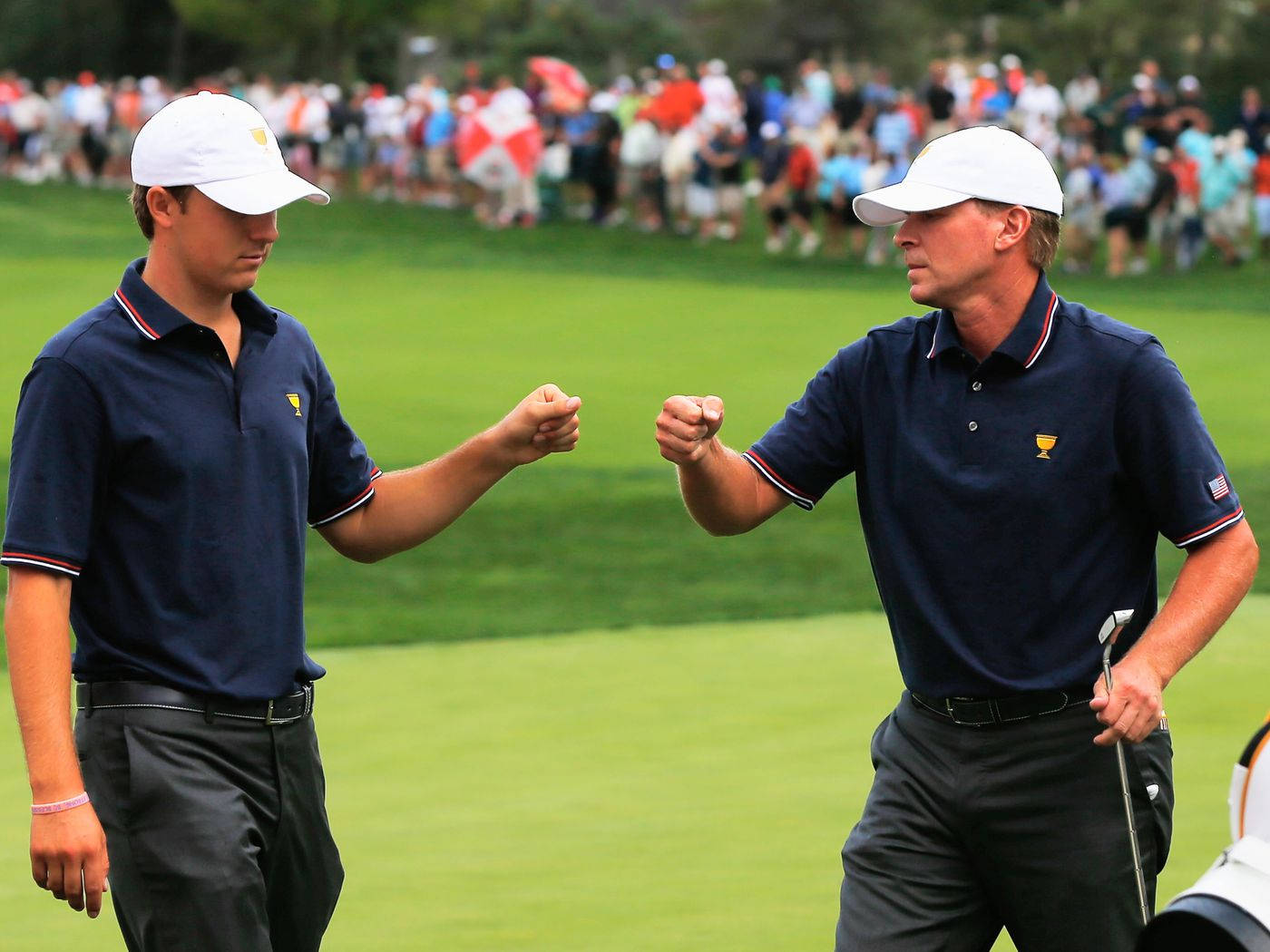 Steve Stricker Giving Fist Bump