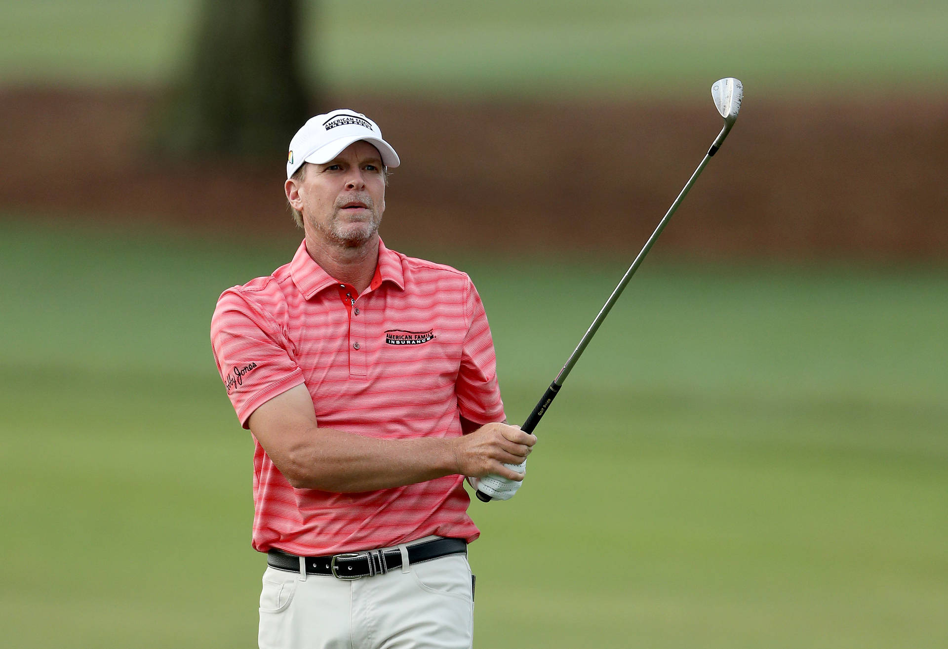 Steve Stricker Holding His Golf Club