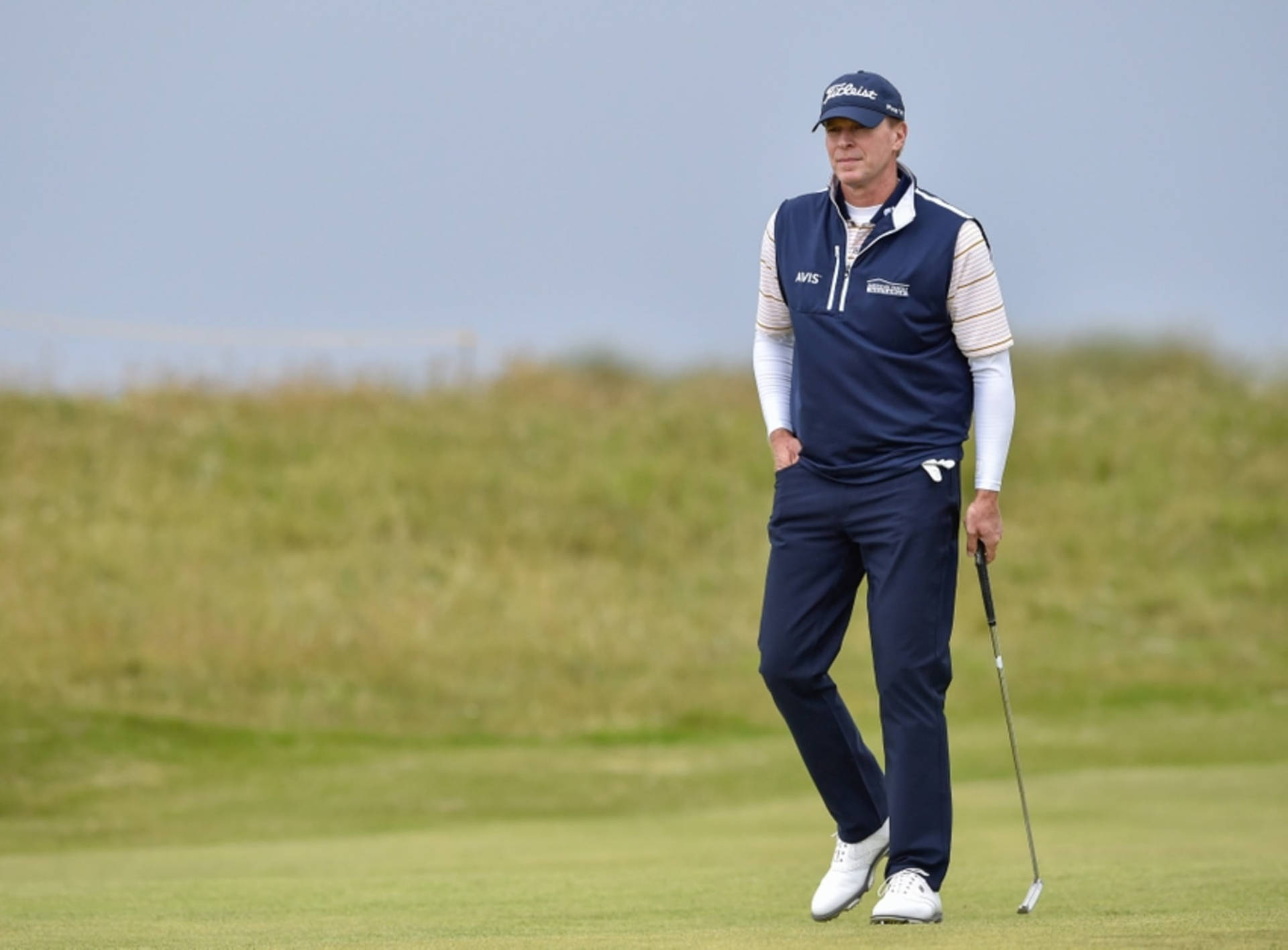 Steve Stricker Strolling In A Field