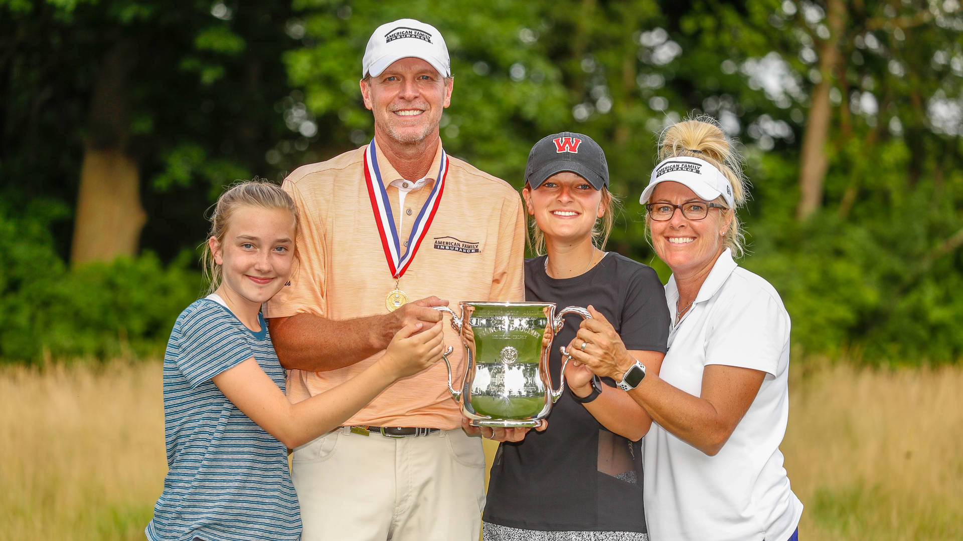 Steve Stricker With His Family