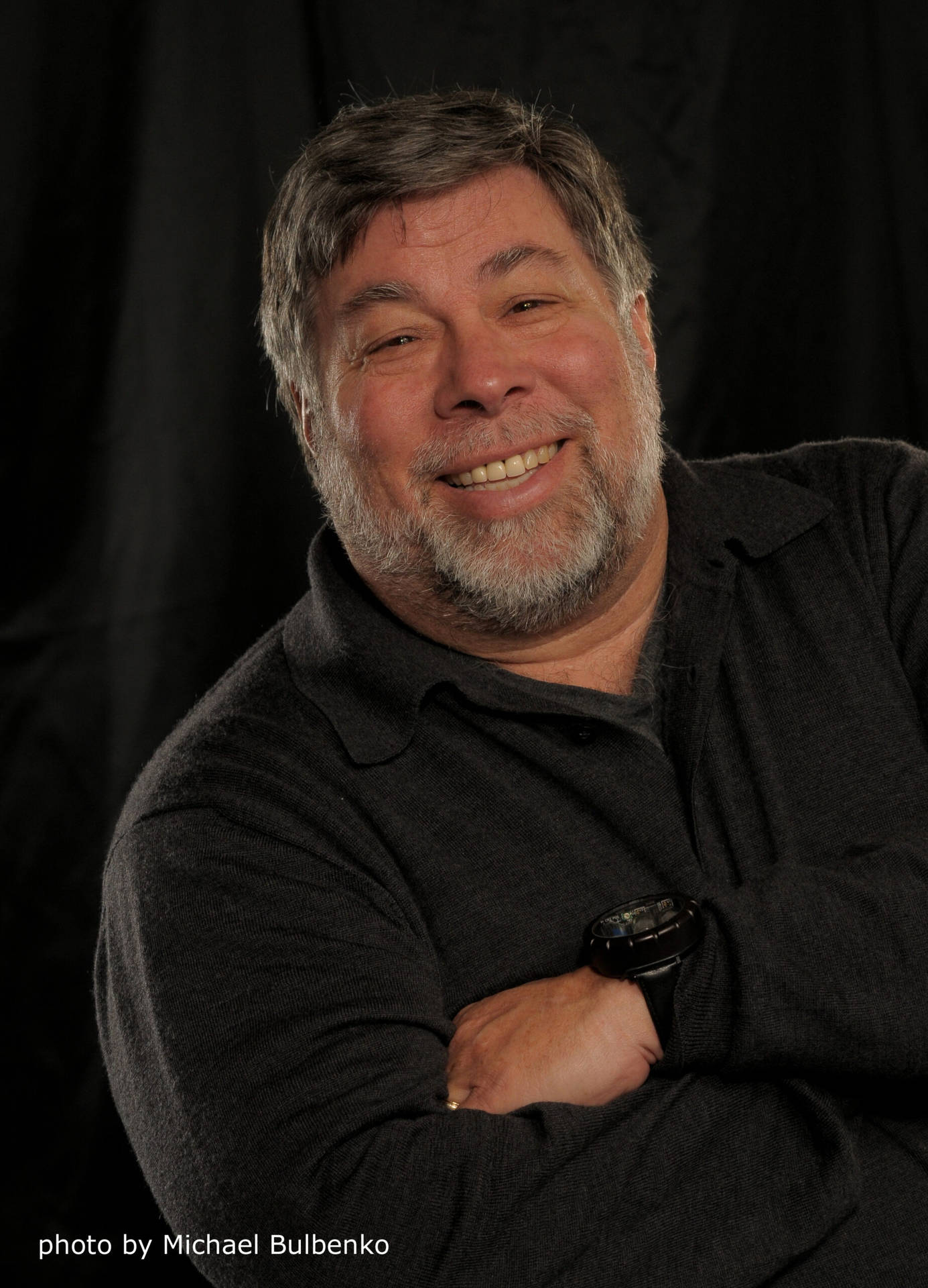 Steve Wozniak Crossed Arm Background