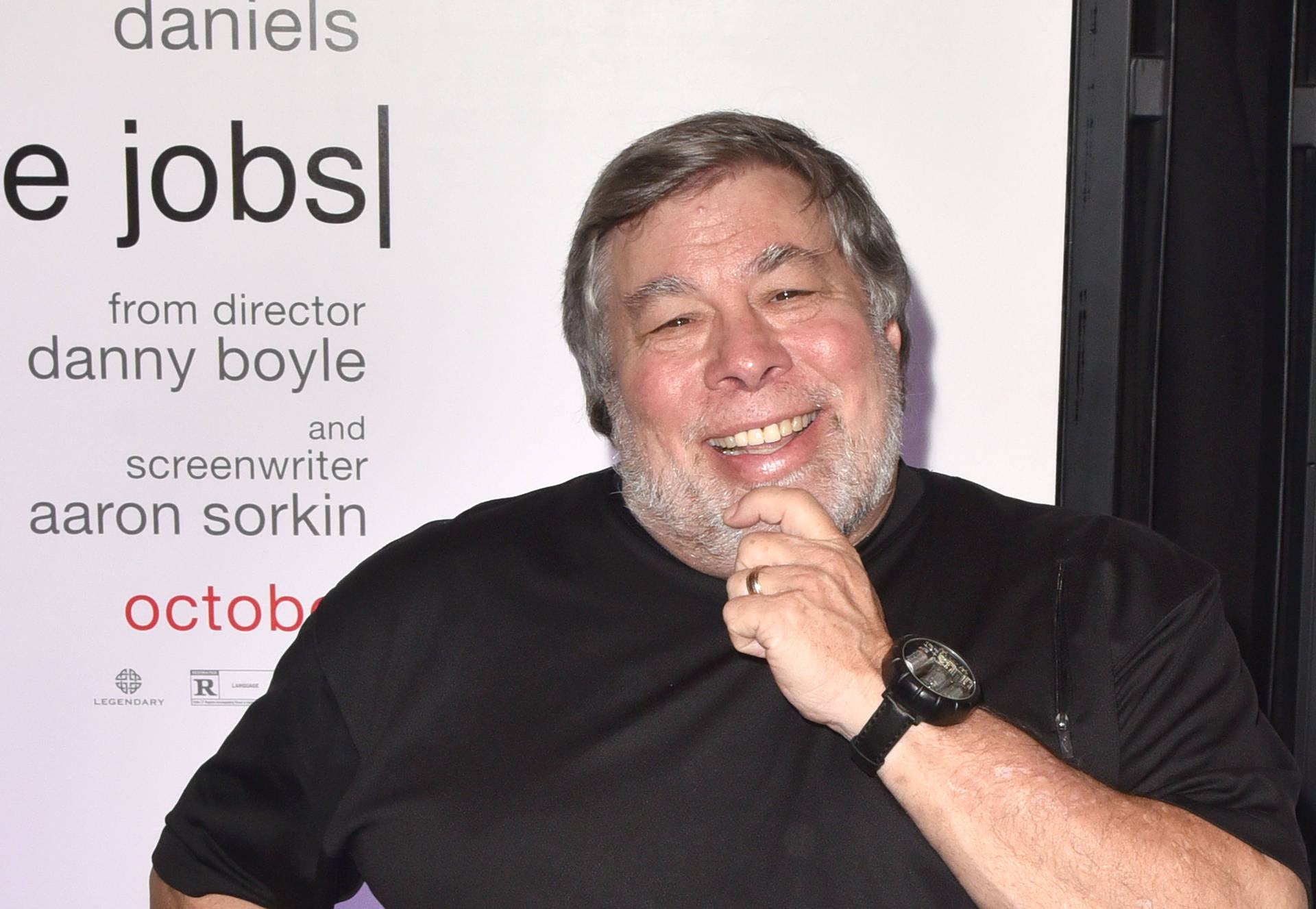 Steve Wozniak Holding Chin Background