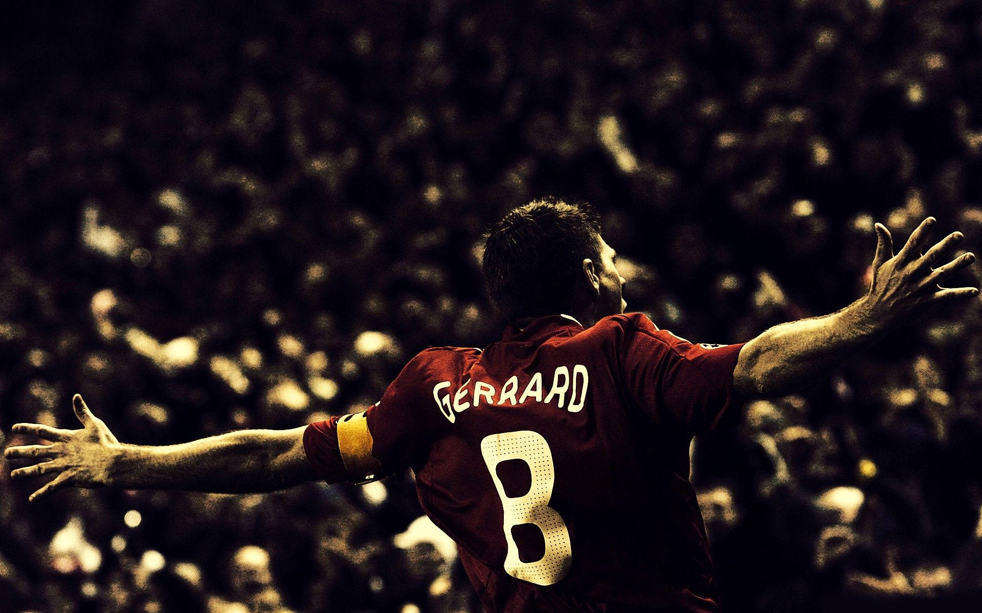 Steven Gerrard, Iconic English Footballer Of Liverpool Fc Background