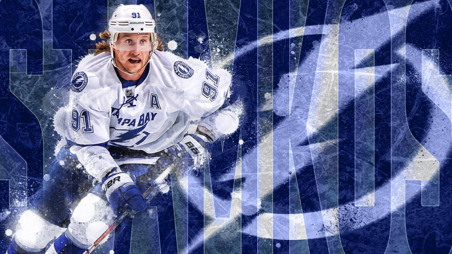 Steven Stamkos Tampa Bay Lightning Player Creative Background