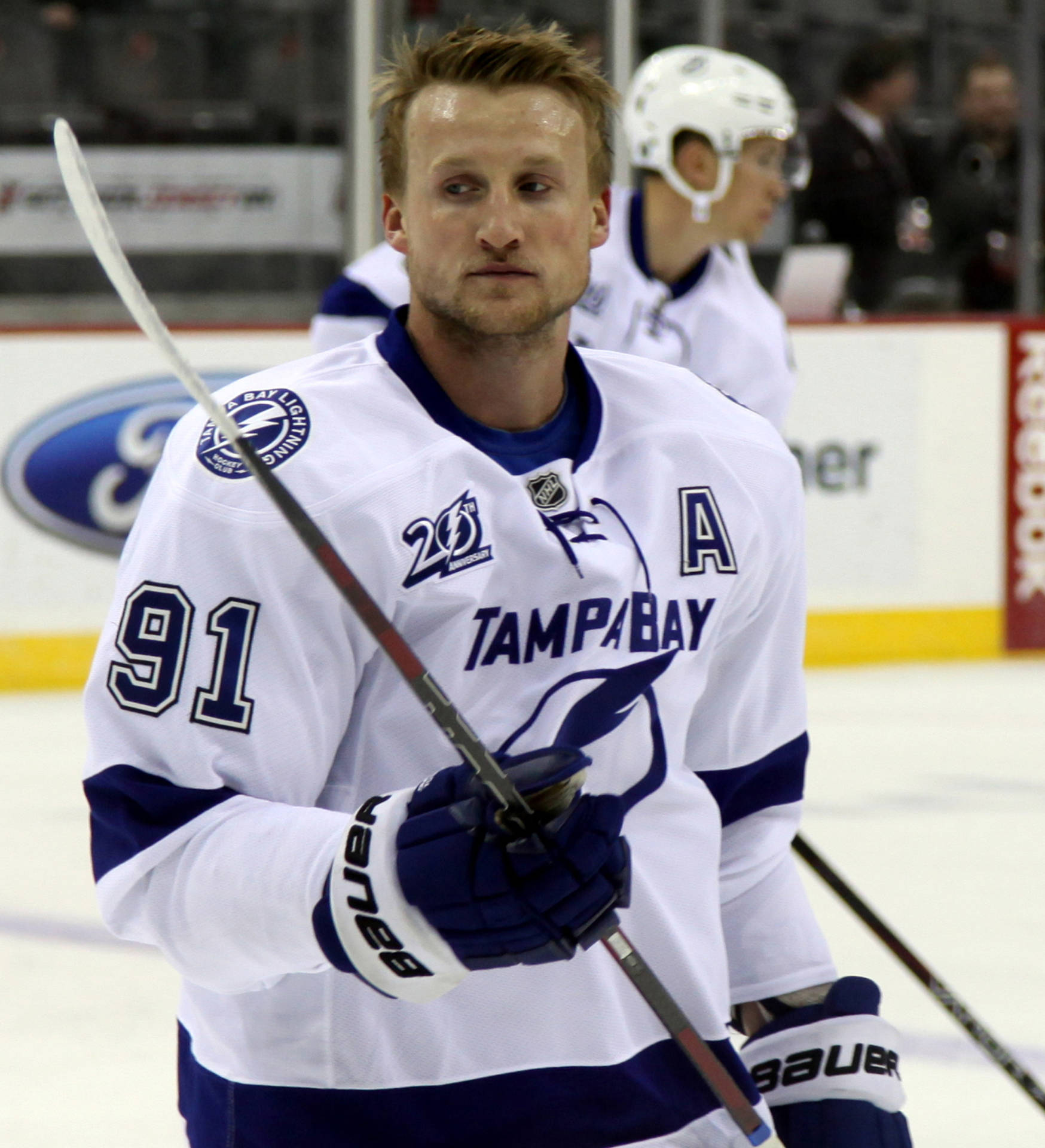 Steven Stamkos, Tampa Bay Lightning Team Captain In Action Background