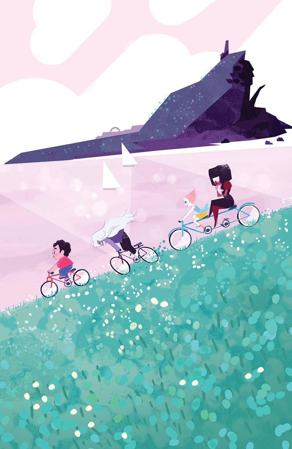 Steven Universe Bike Riding Background