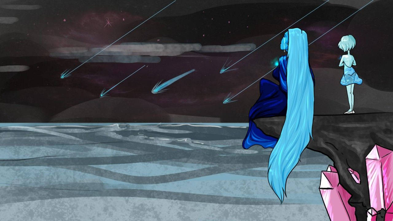 Steven Universe Blue Diamond Background