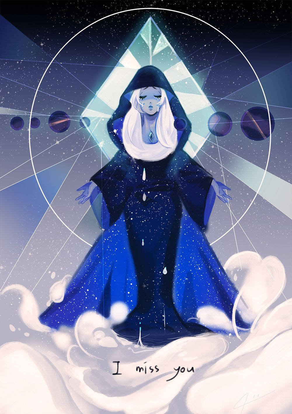 Steven Universe Blue Diamond Background