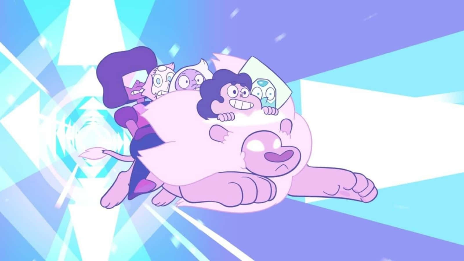 Steven Universe Characters Pink Lion Background