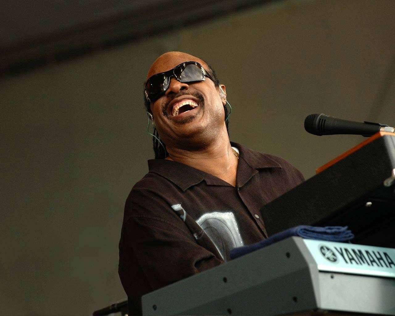 Stevie Wonder Candid Shot