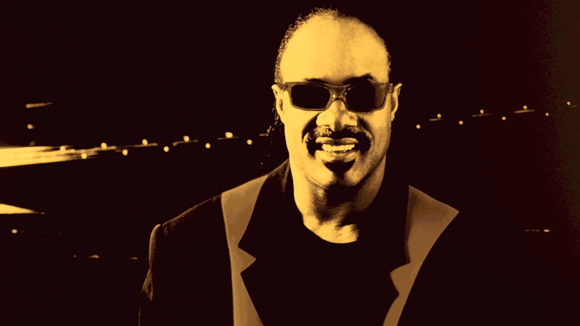 Stevie Wonder Yellow Filter Photo Background