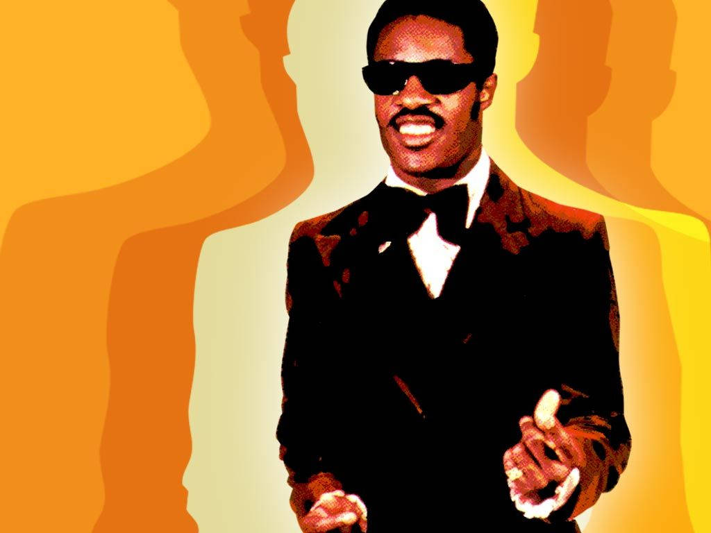 Stevie Wonder Yellow Shadows Background