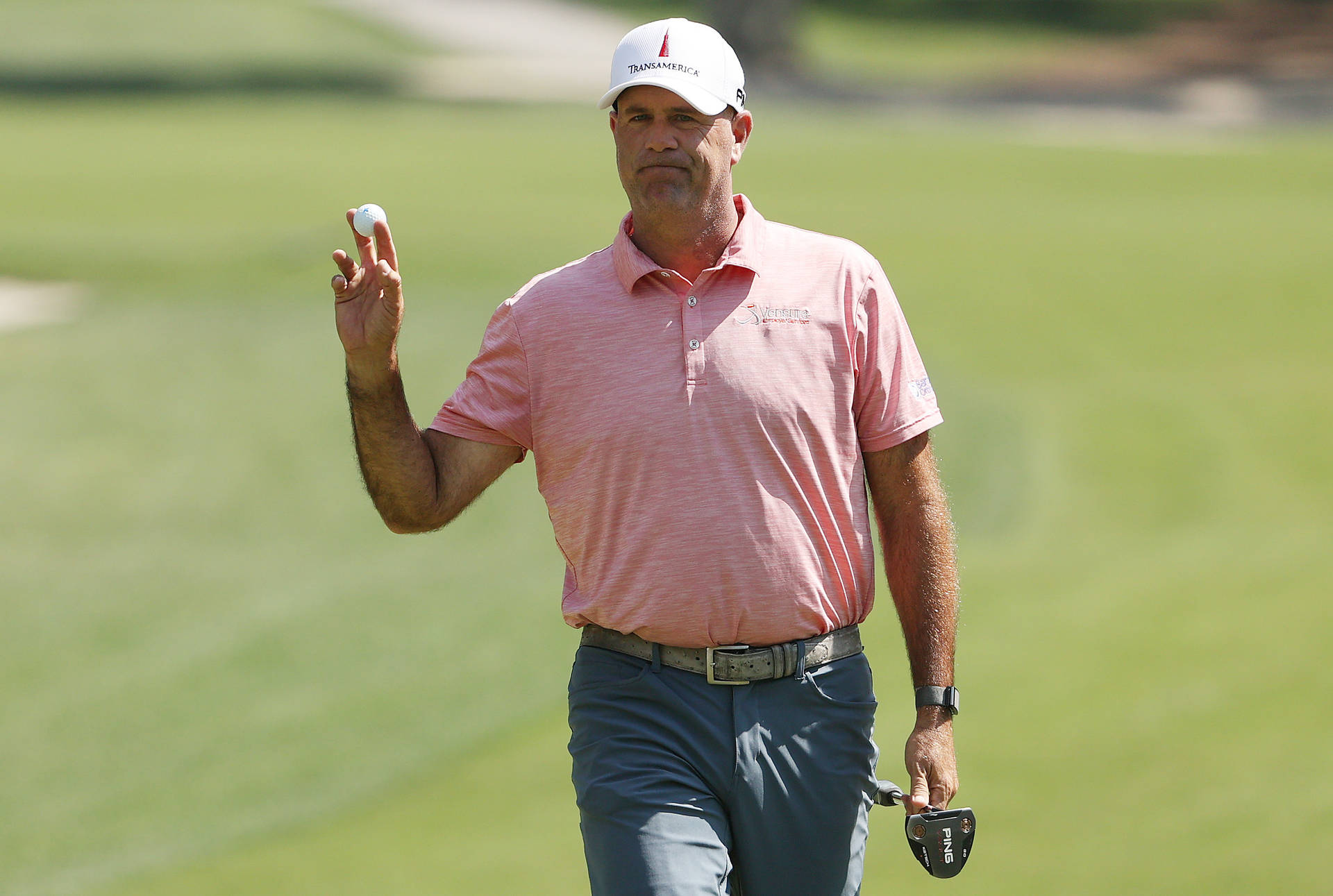 Stewart Cink Gliding Across The Green