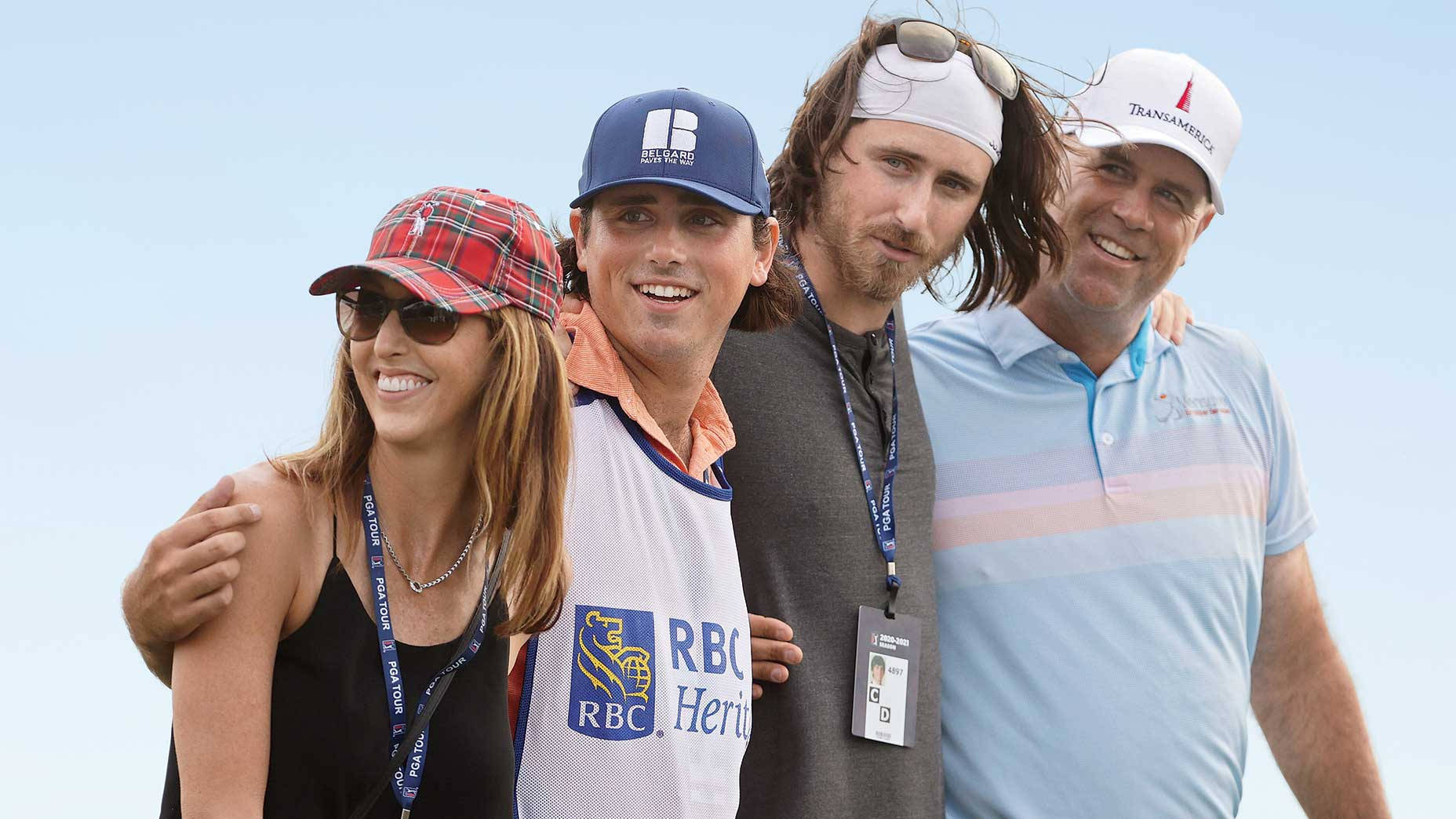 Stewart Cink Hugging His Family