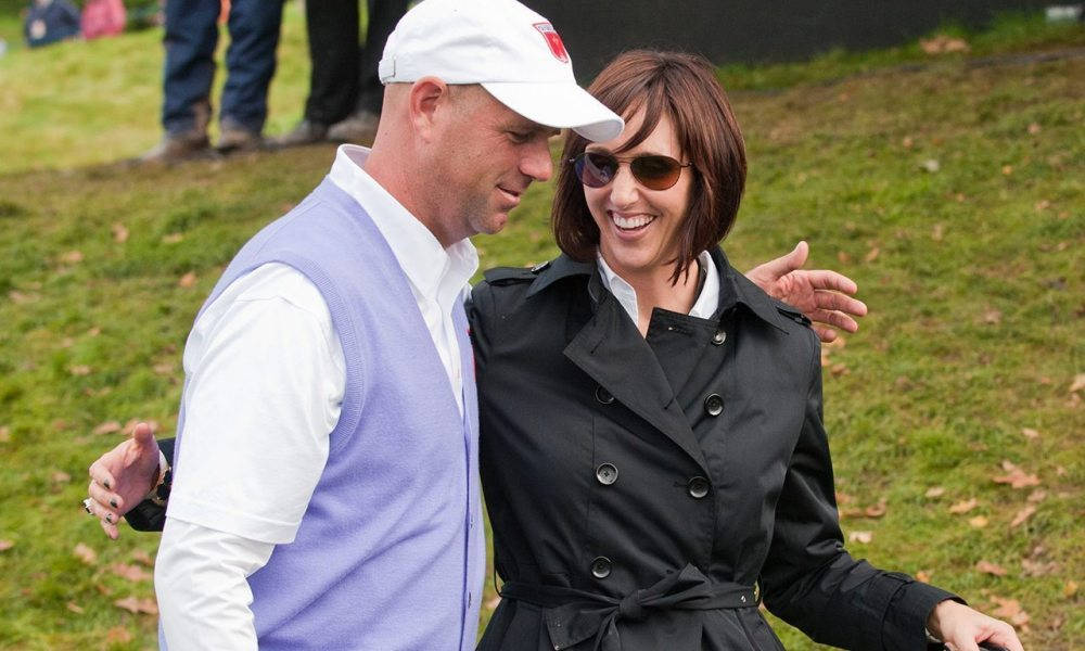 Stewart Cink Making His Wife Laugh