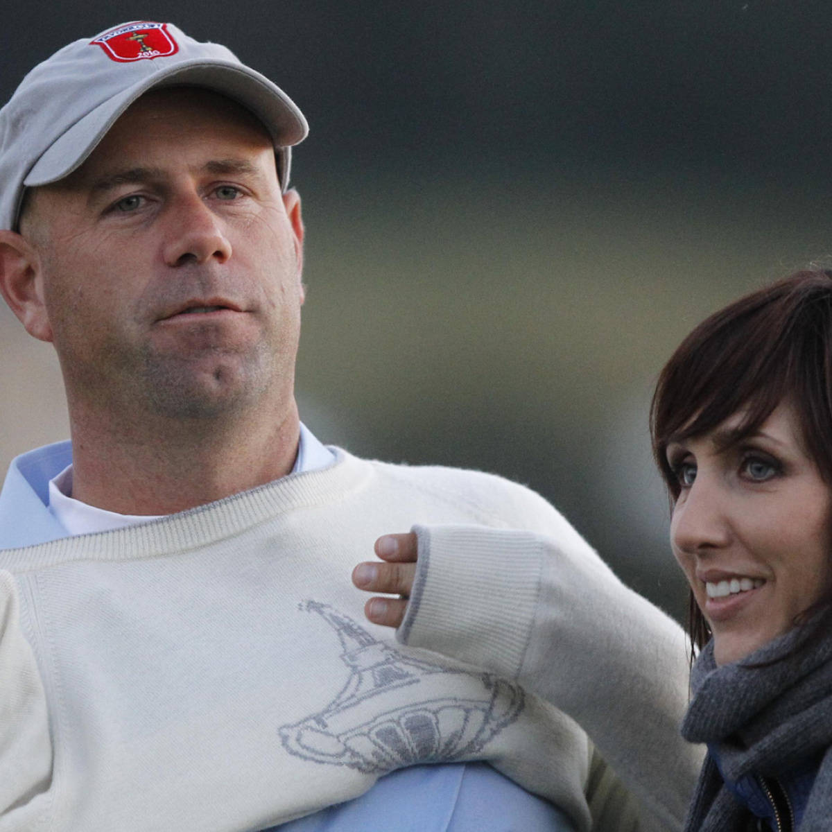 Stewart Cink Photographed With Wife