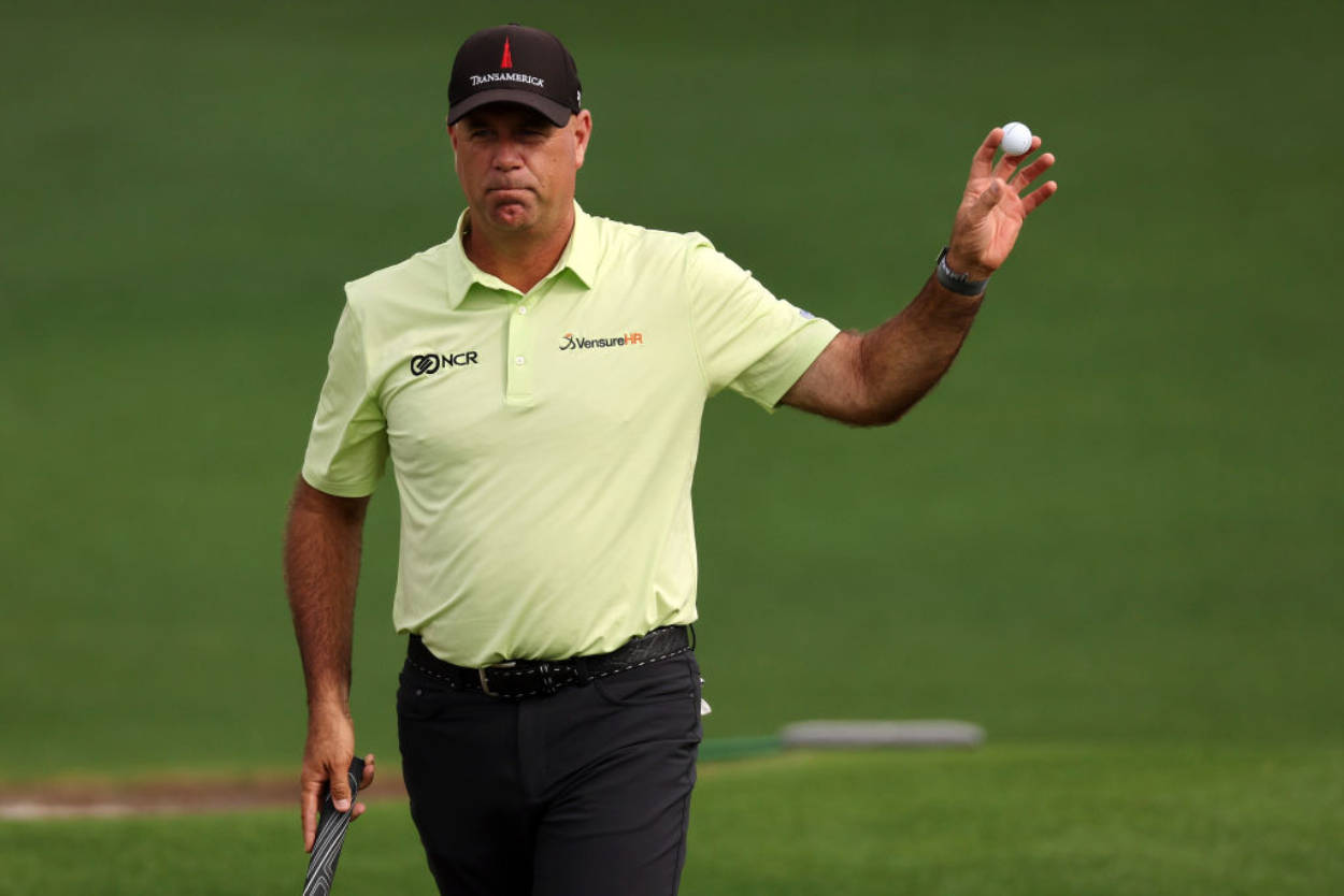 Stewart Cink Sauntering In A Field