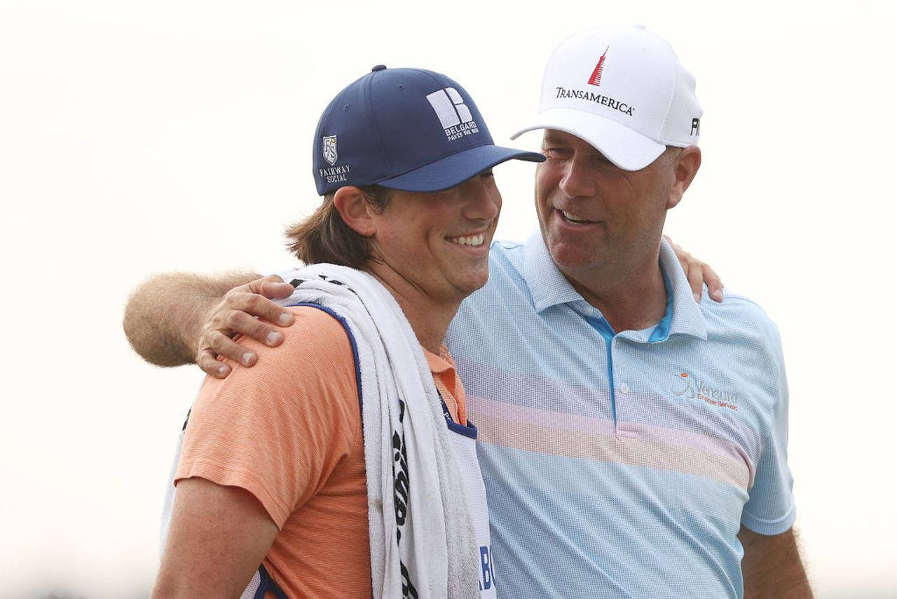 Stewart Cink Side Hug With Son