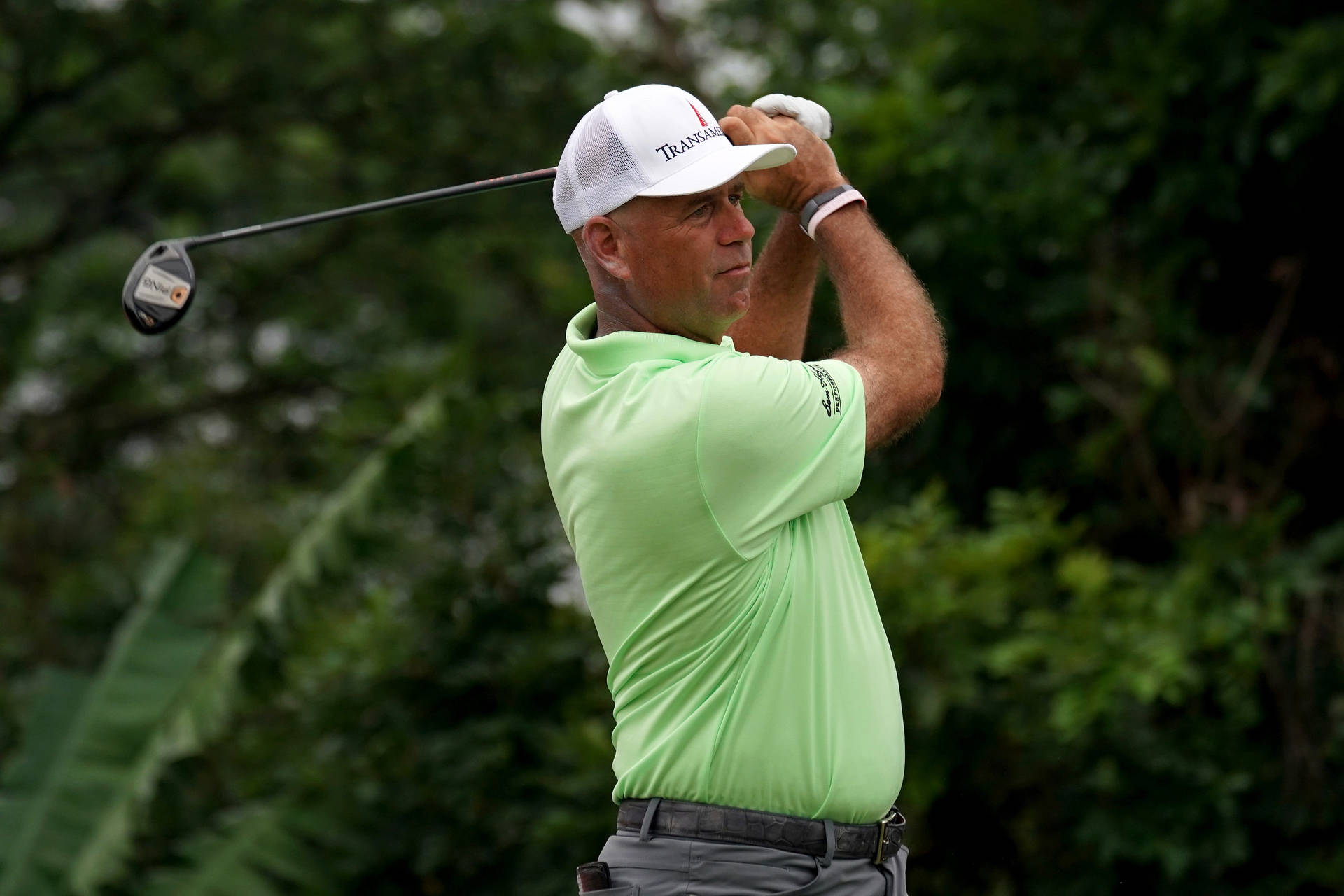 Stewart Cink Swinging A Golf Club