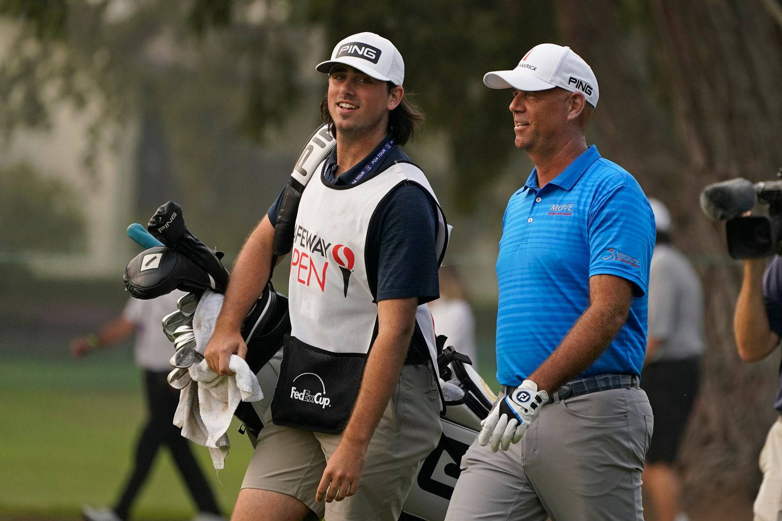 Stewart Cink Talking With Son