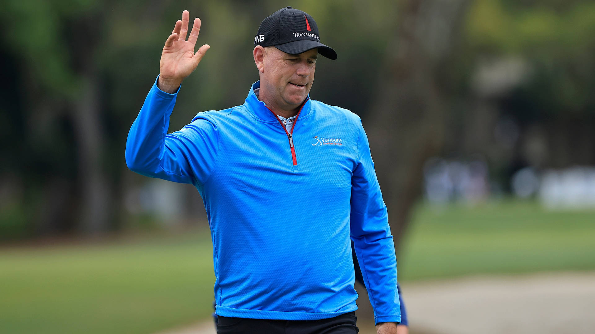 Stewart Cink Waving At The Camera