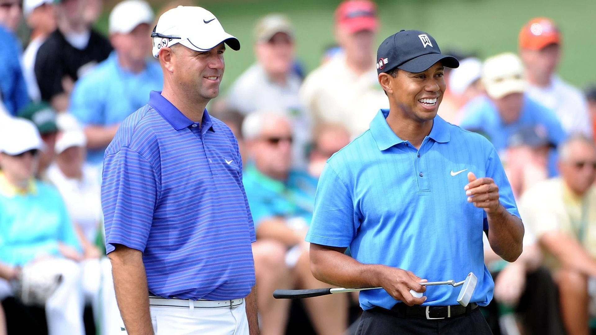 Stewart Cink With Tiger Woods