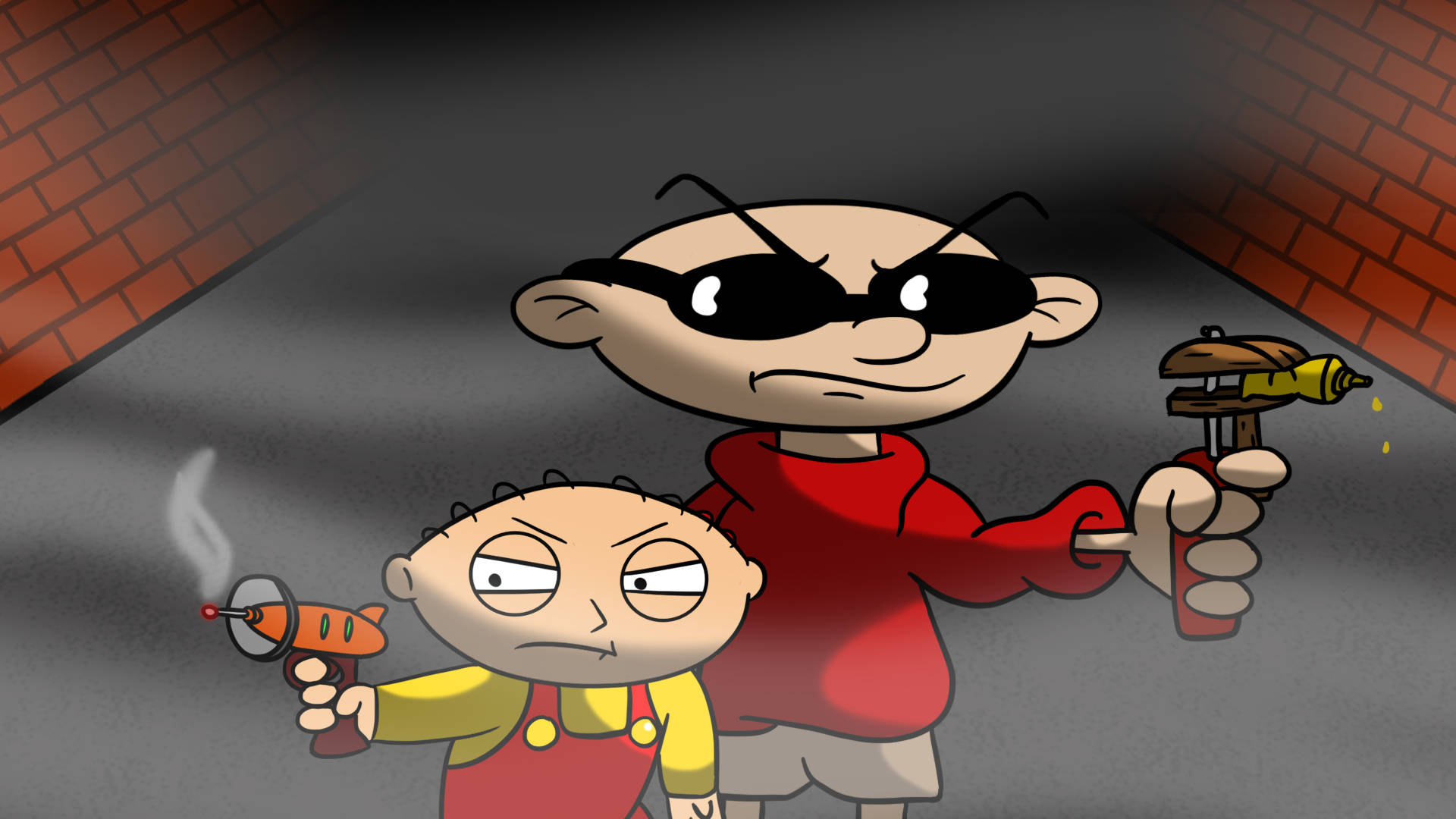 Stewie Griffin And Numbuh 1 Background