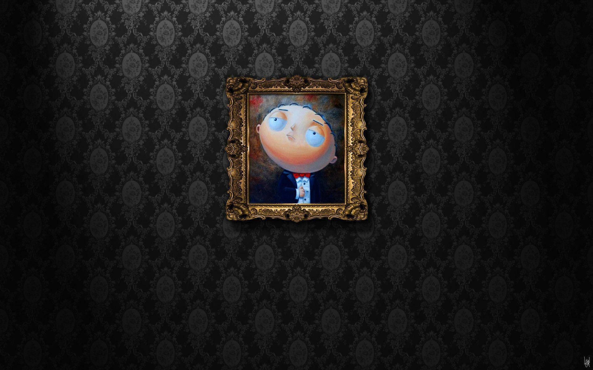 Stewie Griffin Framed Painting