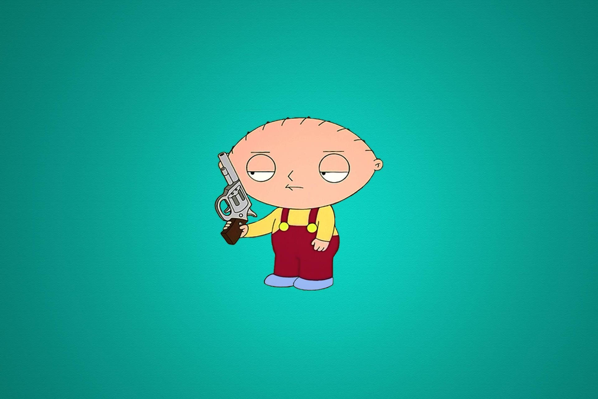 Stewie Griffin Holding A Gun Background