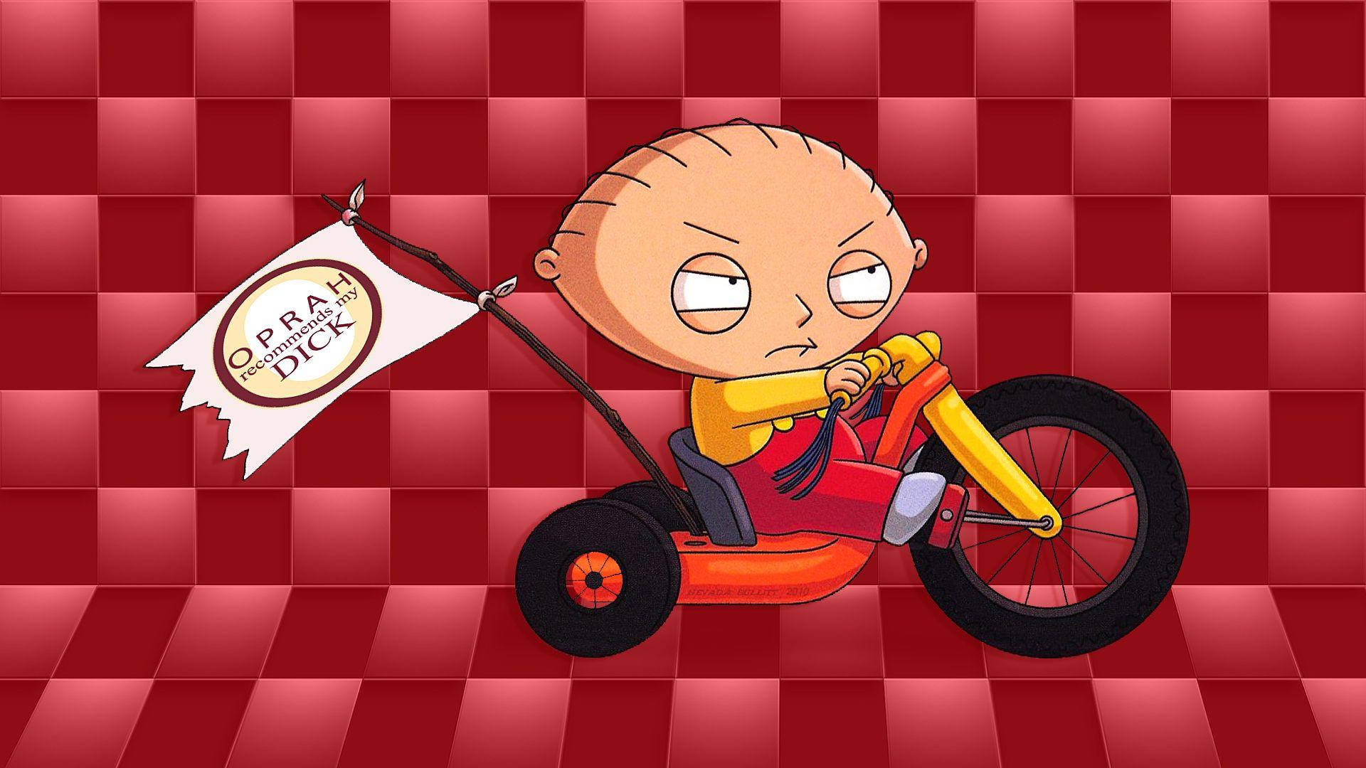 Stewie Griffin On Bike Background