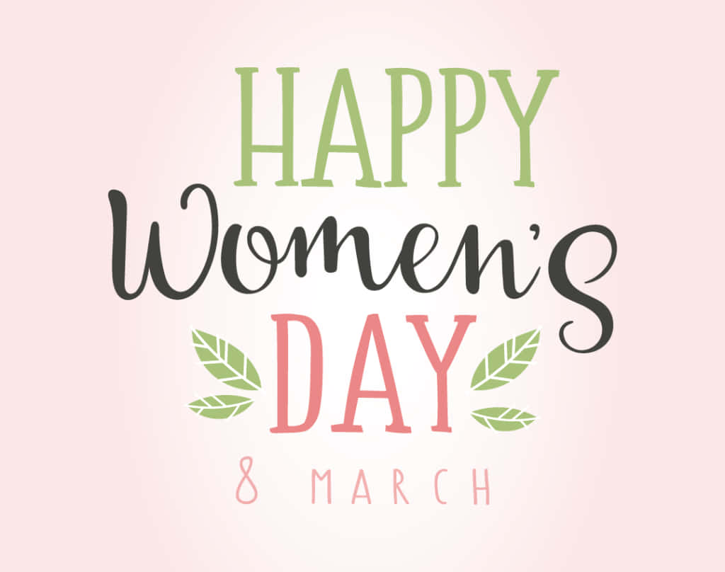 Sticker Beautiful Happy Womens Day Background