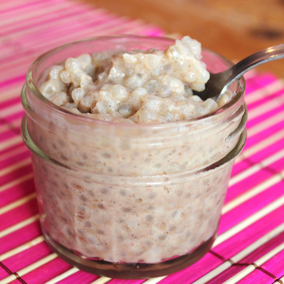 Sticky Tapioca Pudding Background