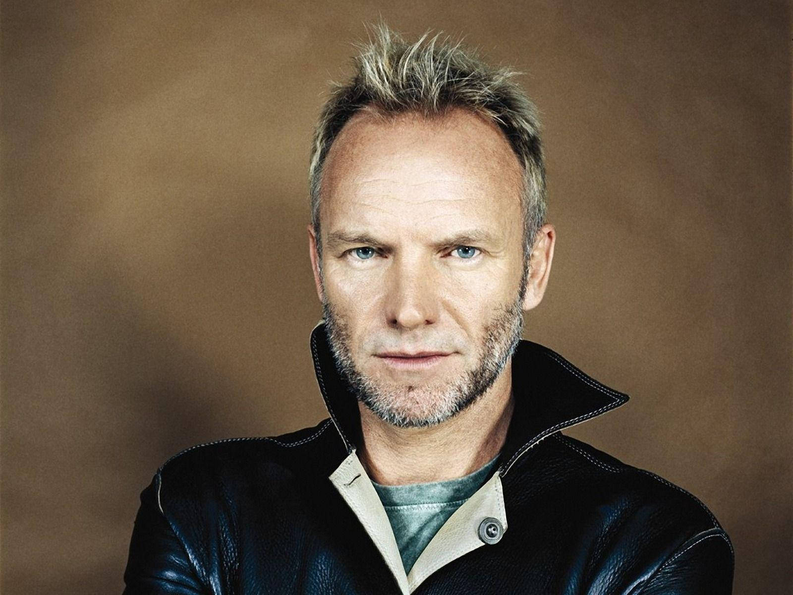 Sting Black Leather Jacket Background