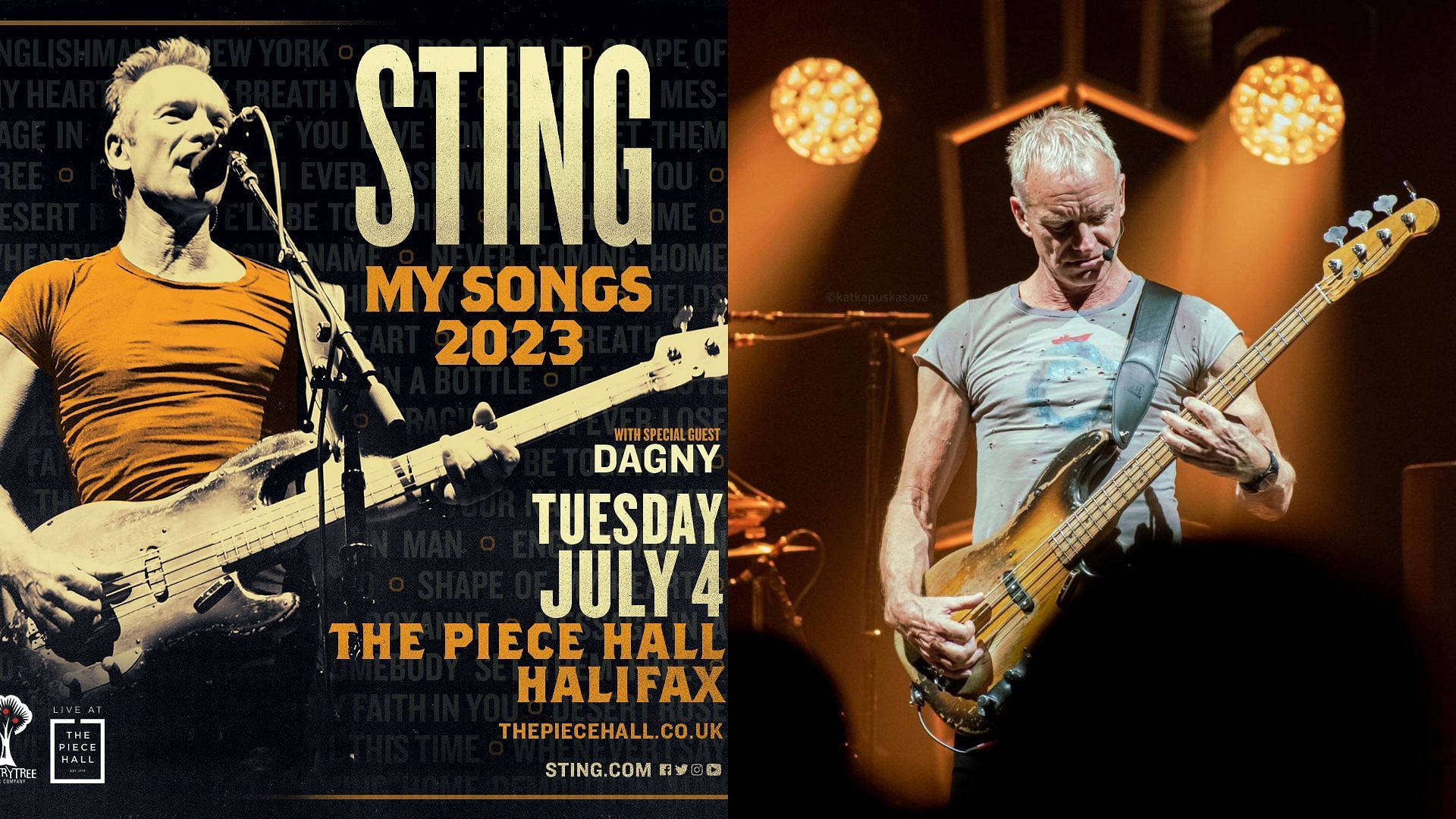 Sting My Songs Tour Background