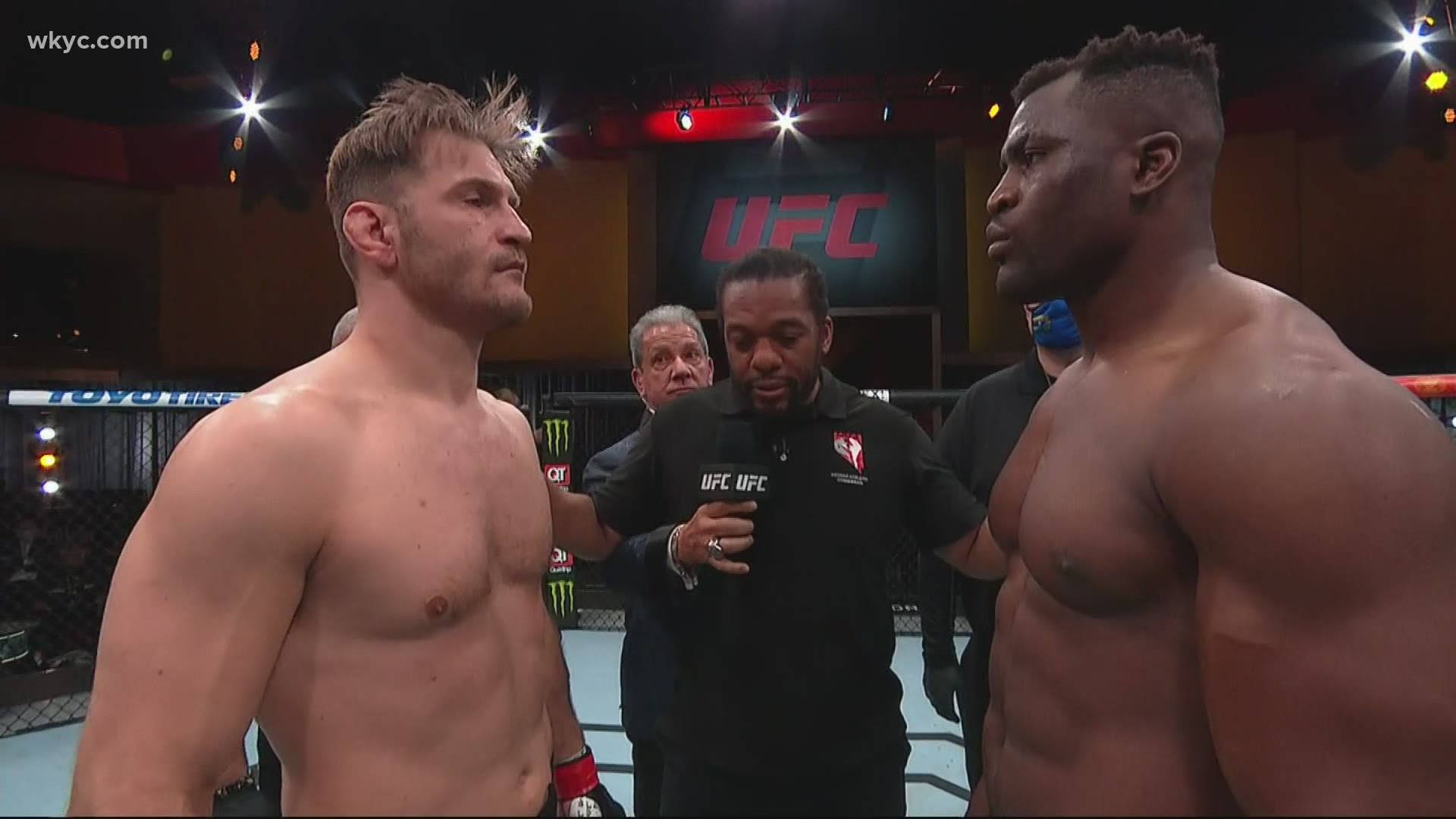 Stipe Miocic And Francis Ngannou Fight