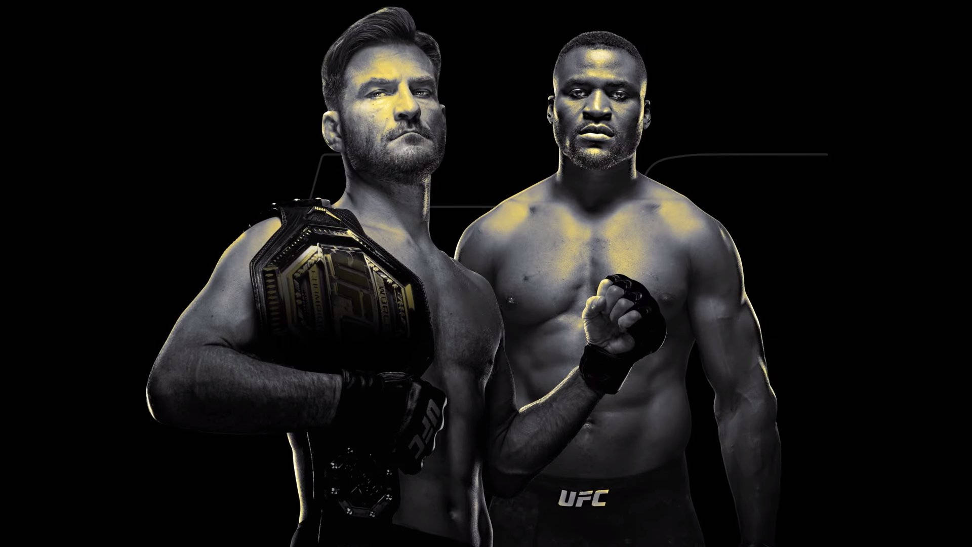 Stipe Miocic And Francis Ngannou Poster