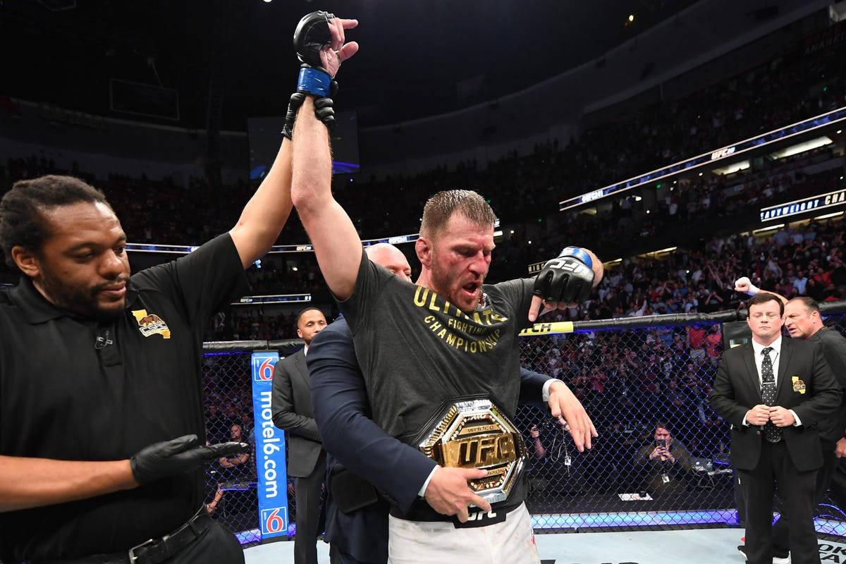 Stipe Miocic Winning Belt