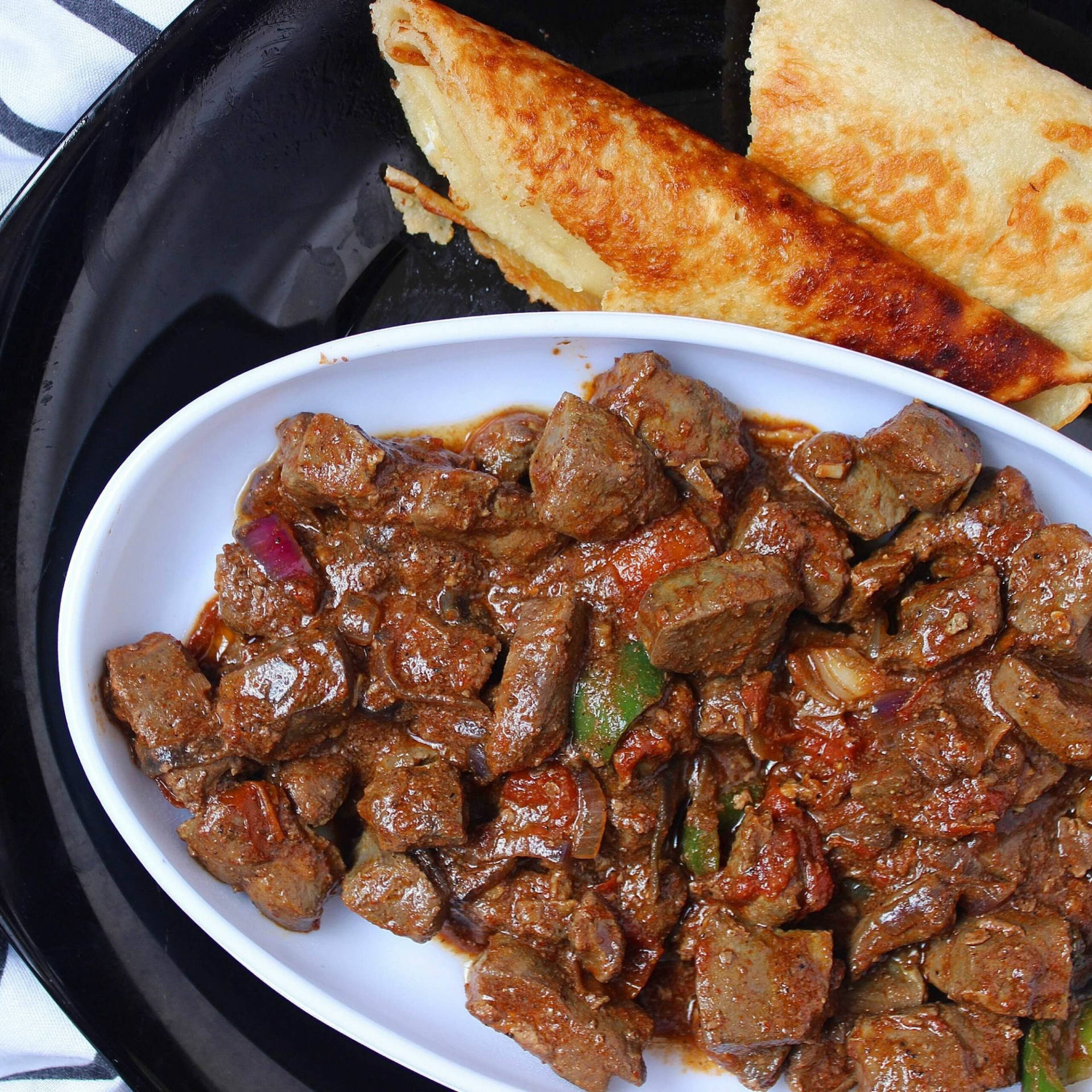 Stir-fried Beef Liver With Pita