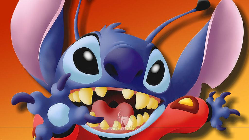 Stitch 3d Wearing Captive Outfit Background