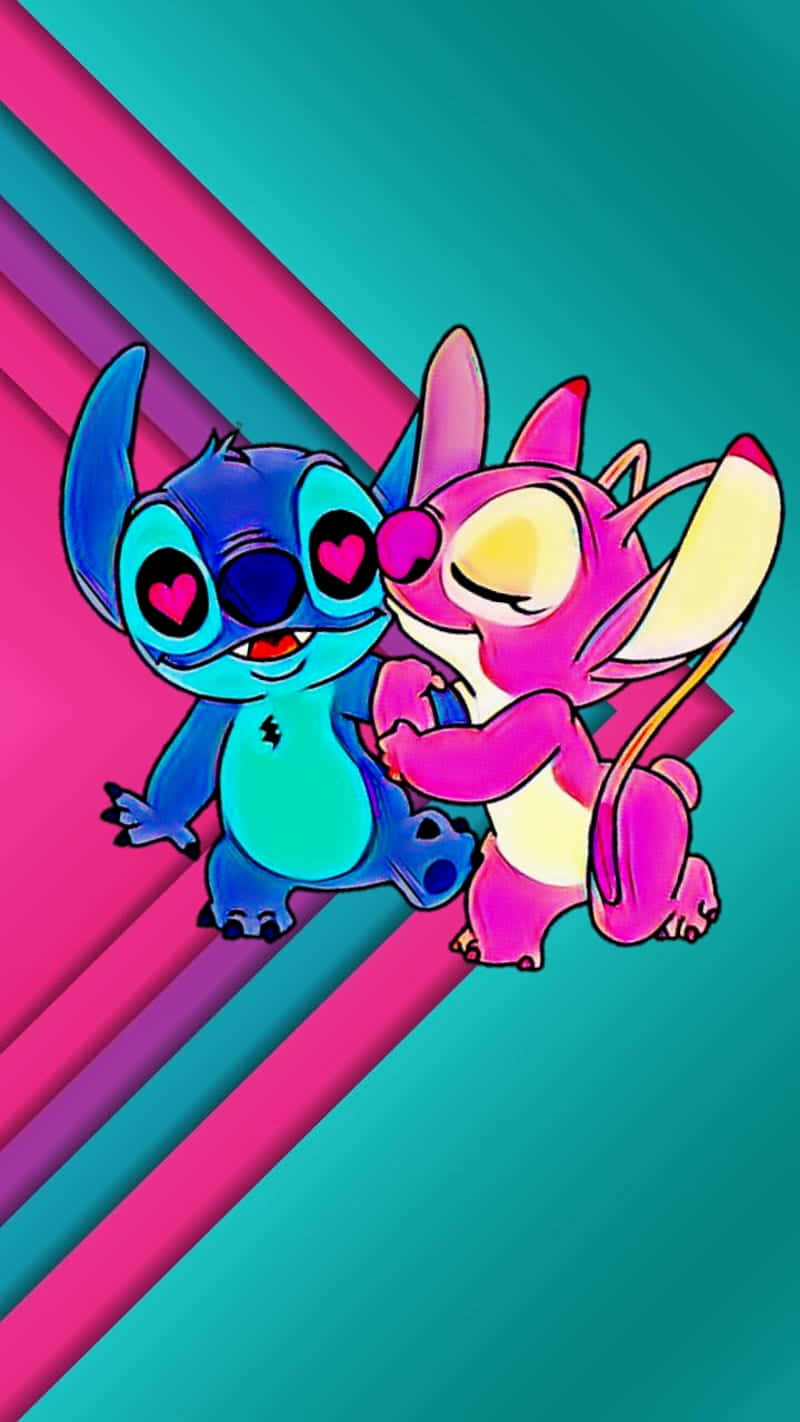 Stitch And Angel, A Beary Special Couple! Background