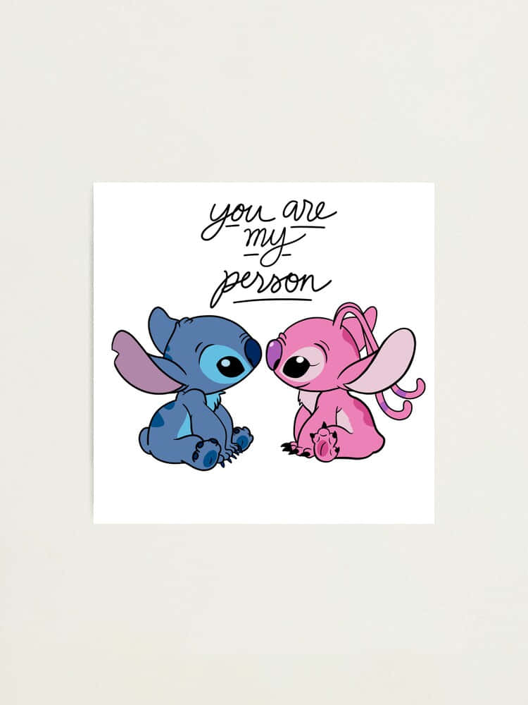 Stitch And Angel, The Perfect Couple Background
