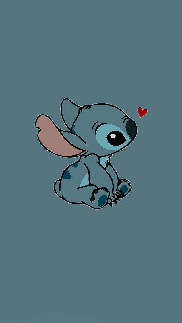 Stitch Blue Aesthetic Cartoon Disney Background