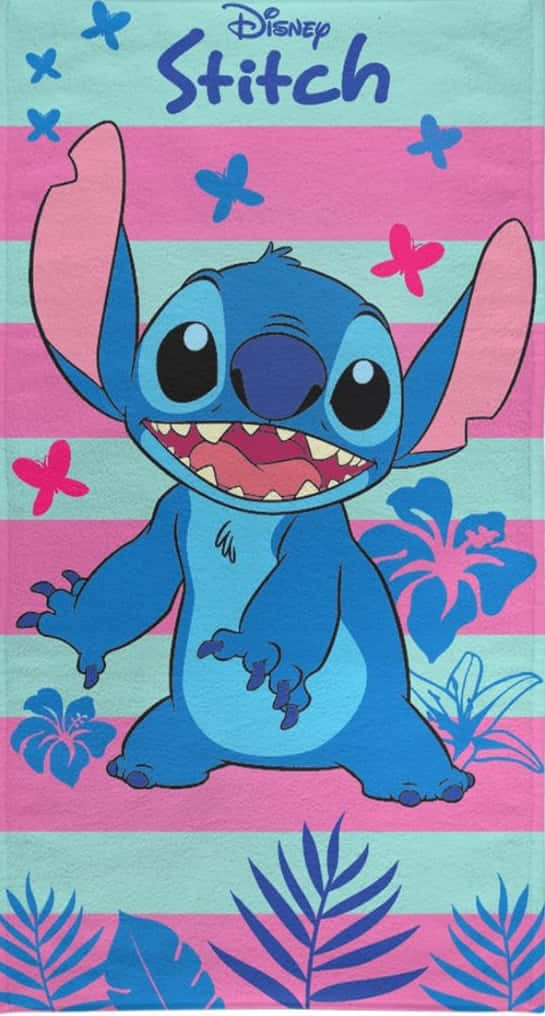 Stitch Disney - Lilo & Stitch Beach Towel Background