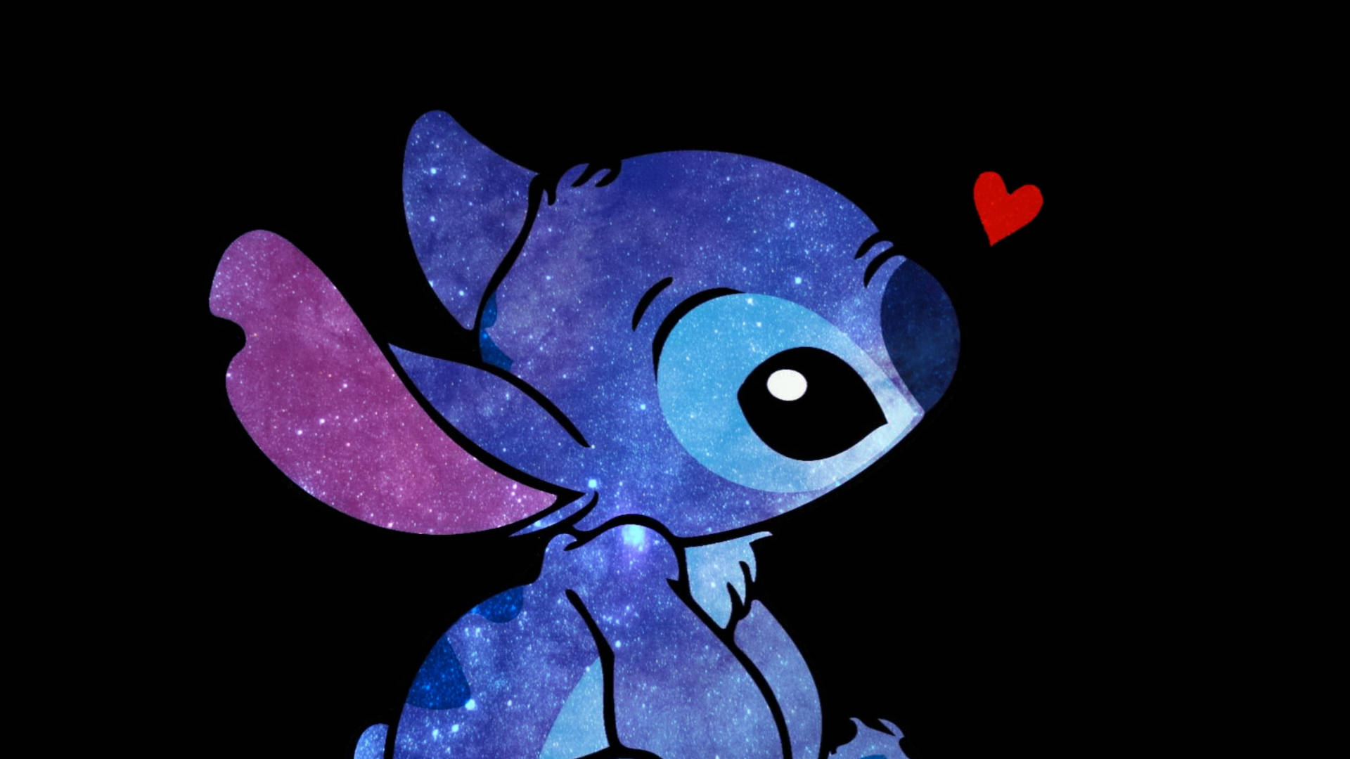 Stitch Disney With Heart Clipart Background