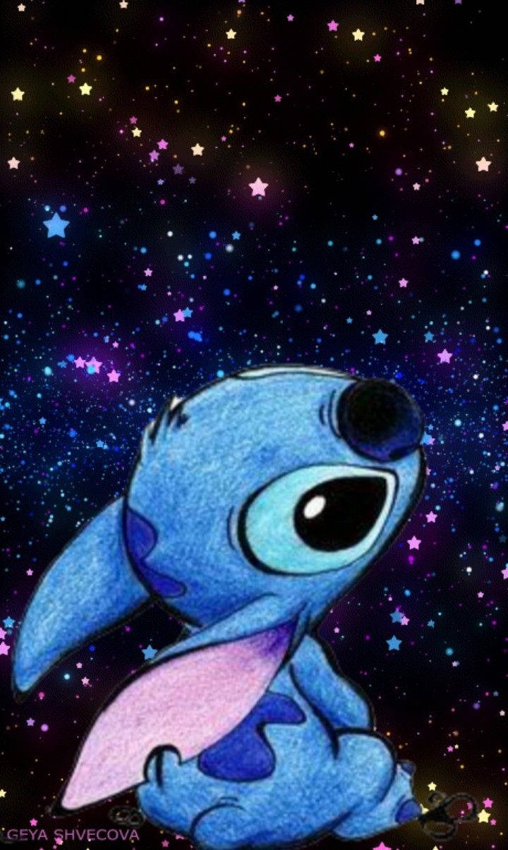 Stitch Galaxy Stars Background