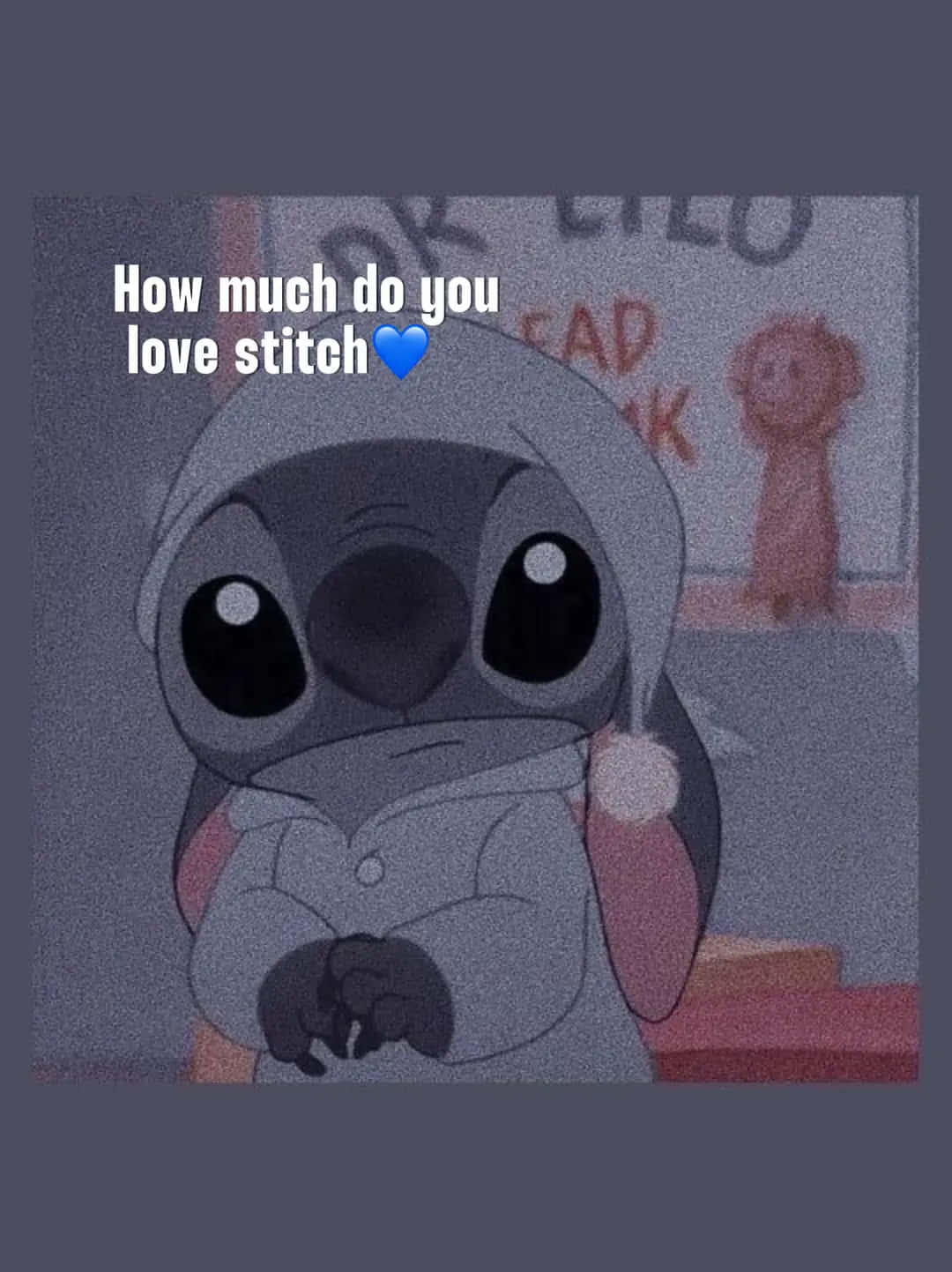 Stitch Love Question Background