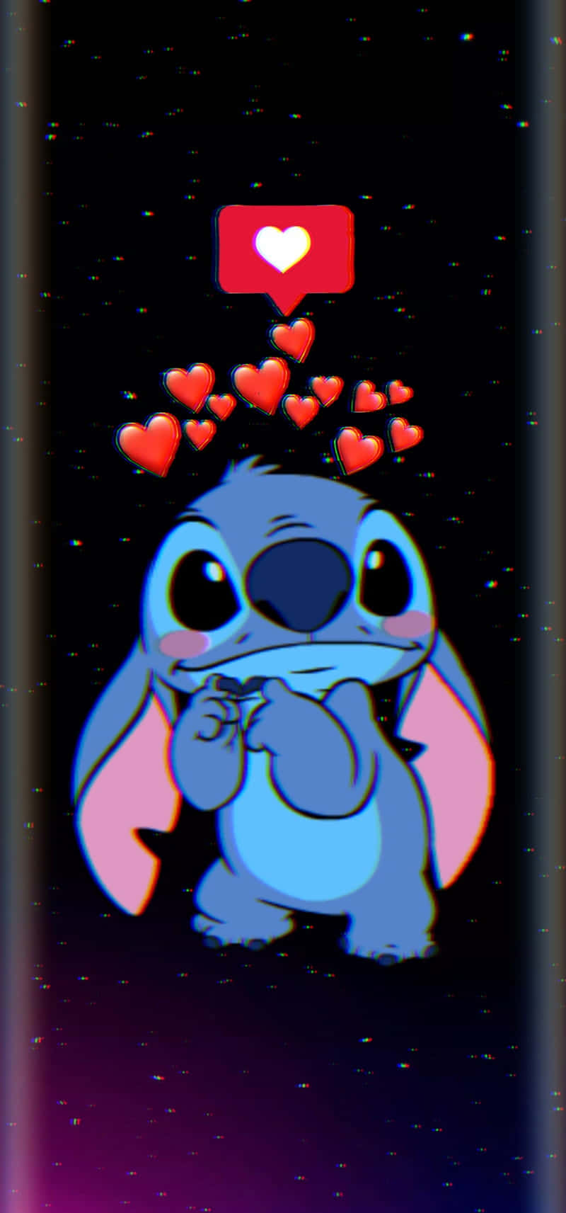 Stitch Overflowing With Love Background