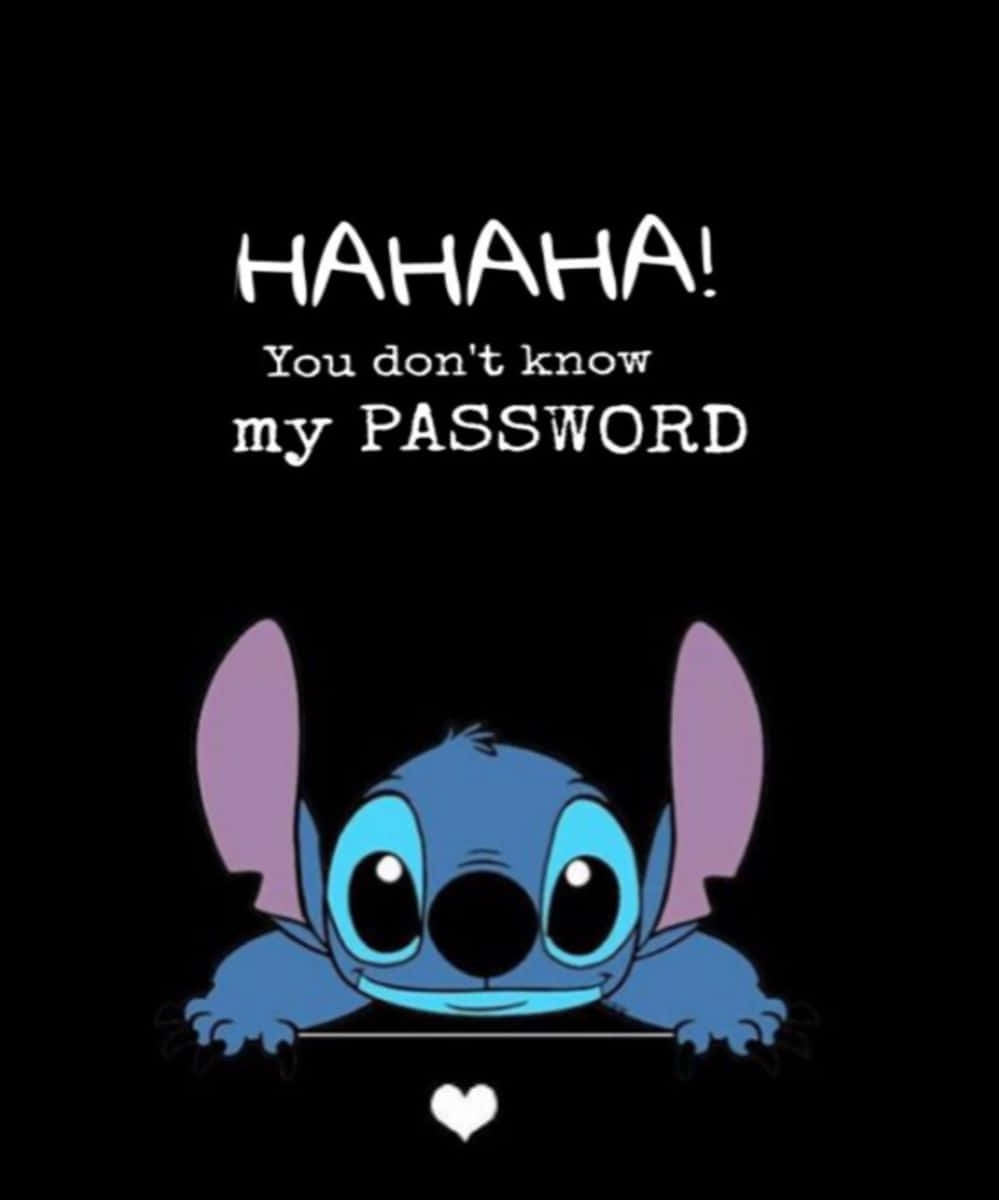 Stitch Password Security Humor Background